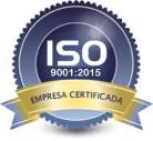 Icone do selo ISO 9001 para expressar mais segurança ao cliente.